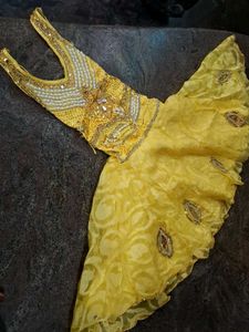 Stunning Yellow Embellished Ethnic Gown