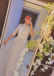 Elegant White Ethnic Gown