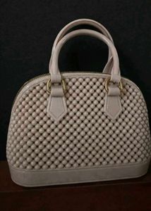 Chic Beaded Dome Handbag