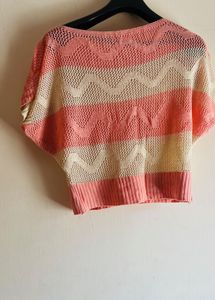 Knitted Crochet Top For The Beach