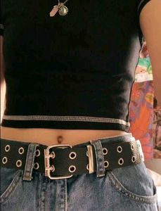 y2k Double Prong Belt