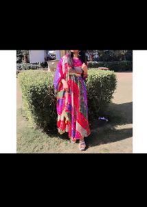 Vibrant Ethnic Kurta Set with Dupatta