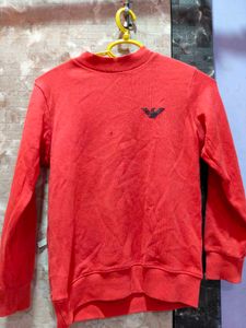 Armani Junior Red Sweatshirt