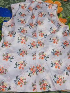 Floral Print Nehru Jacket