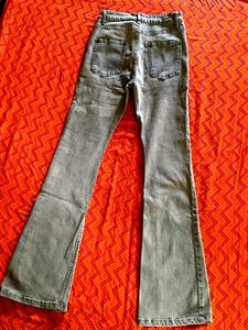 Grey Flare Jeans