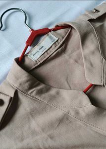 Stylish Beige Button-Up Top