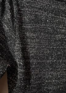 Black stylish top with shimmery interlacing