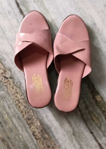 Pink Patent Criss-Cross Sandals