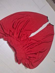 Red Palazzo Pants. of1
