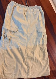 h&amp;m cargo long skirt