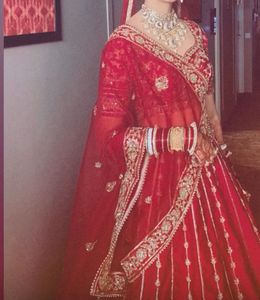 Plum Red Handwork Bridal Lehenga
