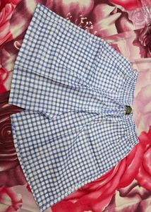 Men's Blue Gingham Boxers