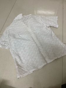 Chic White Broderie Anglaise Top