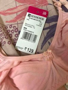 Pack of 3 Bras - Black, Pink &amp; Navy