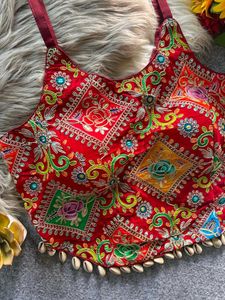 Vibrant Embroidered Ethnic Blouse