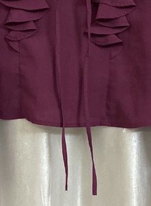 Purple Top High Neck