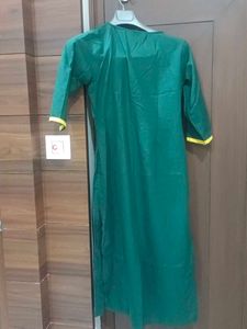libas Green Embroidered Kurta