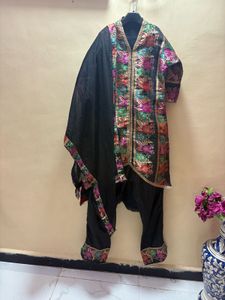 Embroidered Kurta Set with Dupatta
