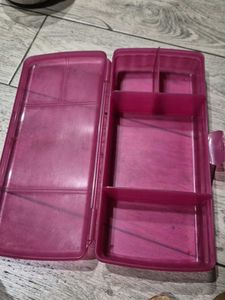 Pink Tupperware long lunch box  tiffin