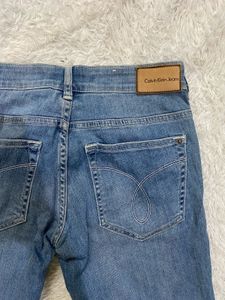 Calvin Klein Women's Blue Denim Jeans