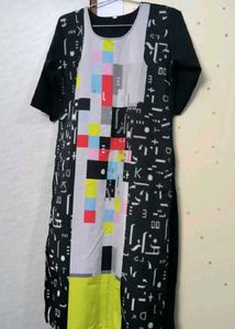 Unique Graphic Print Kurta ♣️