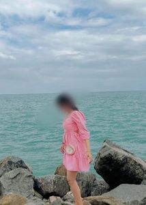 Pink Puff Sleeve Square Neck Dress