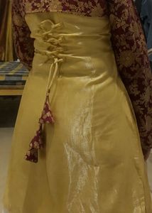 y2k banarsi silk corset 2 in one kurti