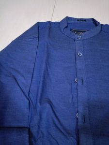 Denim Colour Cotton Shirt