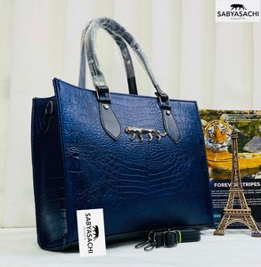 Sabyasachi Calcutta Black Croc Tote Bag