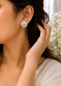 Chanel Paris Stud Earrings