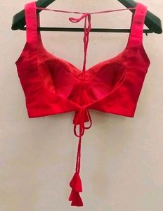 red blouse backless