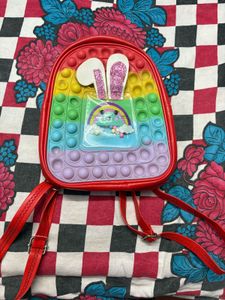 Rainbow Pop-It Bunny Backpack