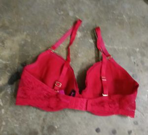 Red Lace Padded Bra