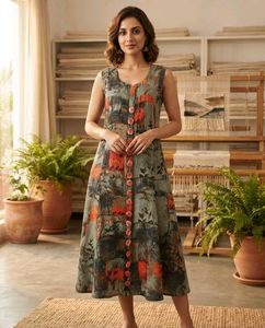 Floral Print Midi Dress