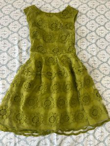 Chic Lace Overlay Mini Dress