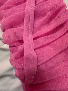 Pink Ruched Mini Dress