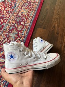Classic White Converse High Tops