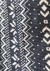 Monochromatic Print Mid Length Skirt