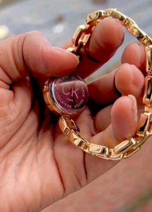 CK Gold Chain Watch