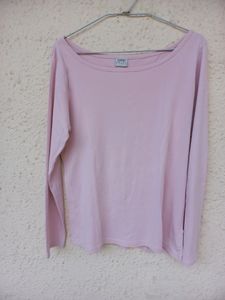Light Pink Boat Neck Tshirt