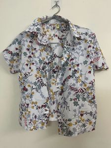 Floral Print Short Sleeve Shirt