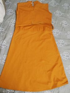 Mustard Sleeveless Dress