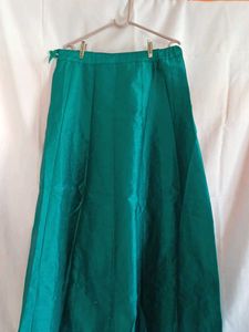 Teal &amp; Gold Ethnic Skirt