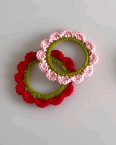 Crochet Flower Hair Stick Accessories
