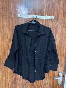 Classic Black Button-Up Shirt