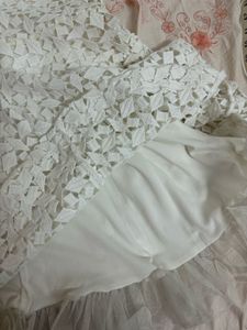 Girls White Lace Dress
