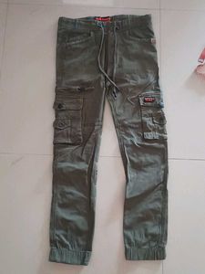 Men's Olive Cargo Pants.9-10 years old boys pant