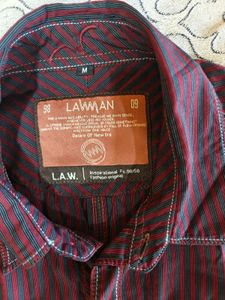 Men's Striped Western Shirt