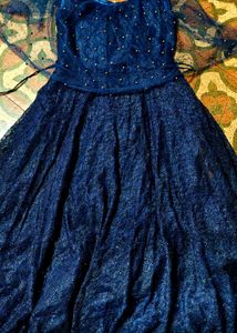 Stunning Royal Blue Embellished Gown