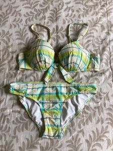 Cute Plaid Bikini Set UK size 8